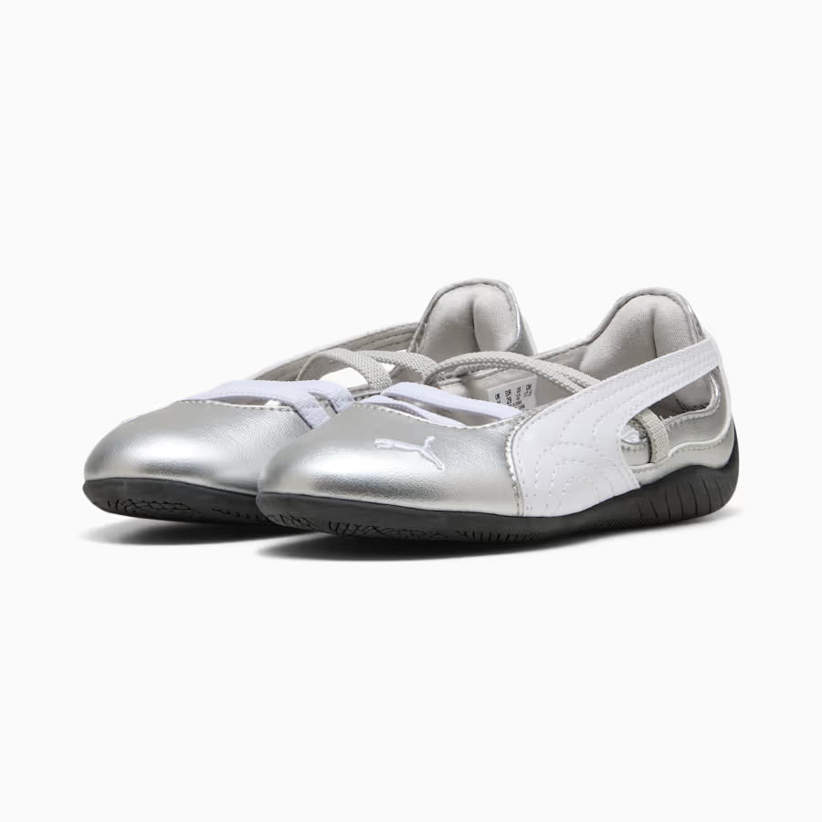 Puma Metallic Silver Speedcat Ballet Flats