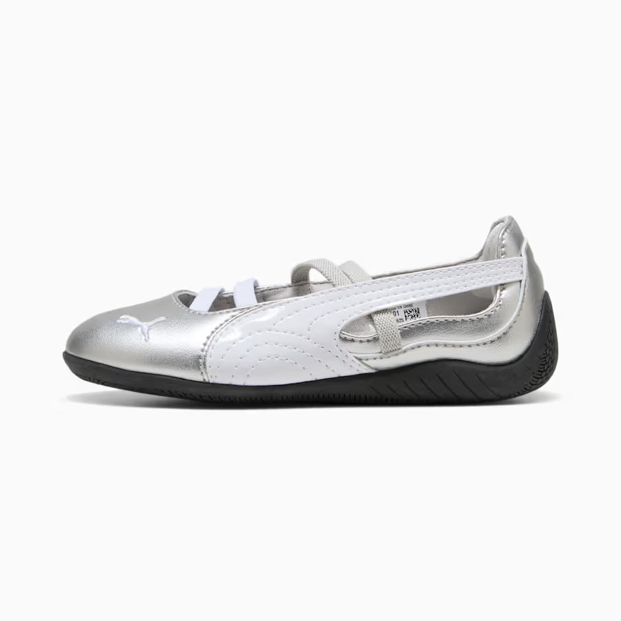 Puma Metallic Silver Speedcat Ballet Flats