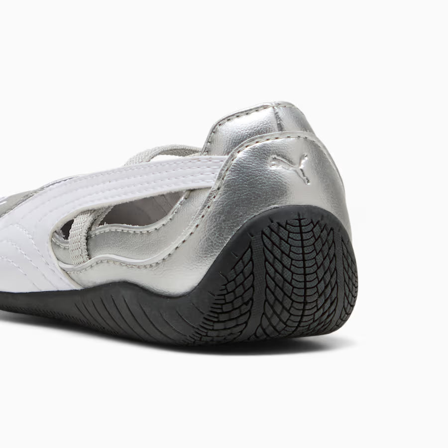 Puma Metallic Silver Speedcat Ballet Flats