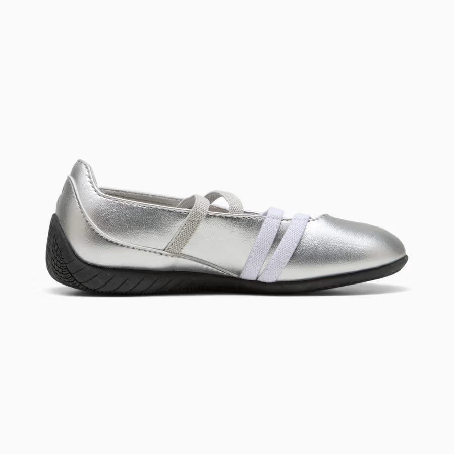 Puma Metallic Silver Speedcat Ballet Flats