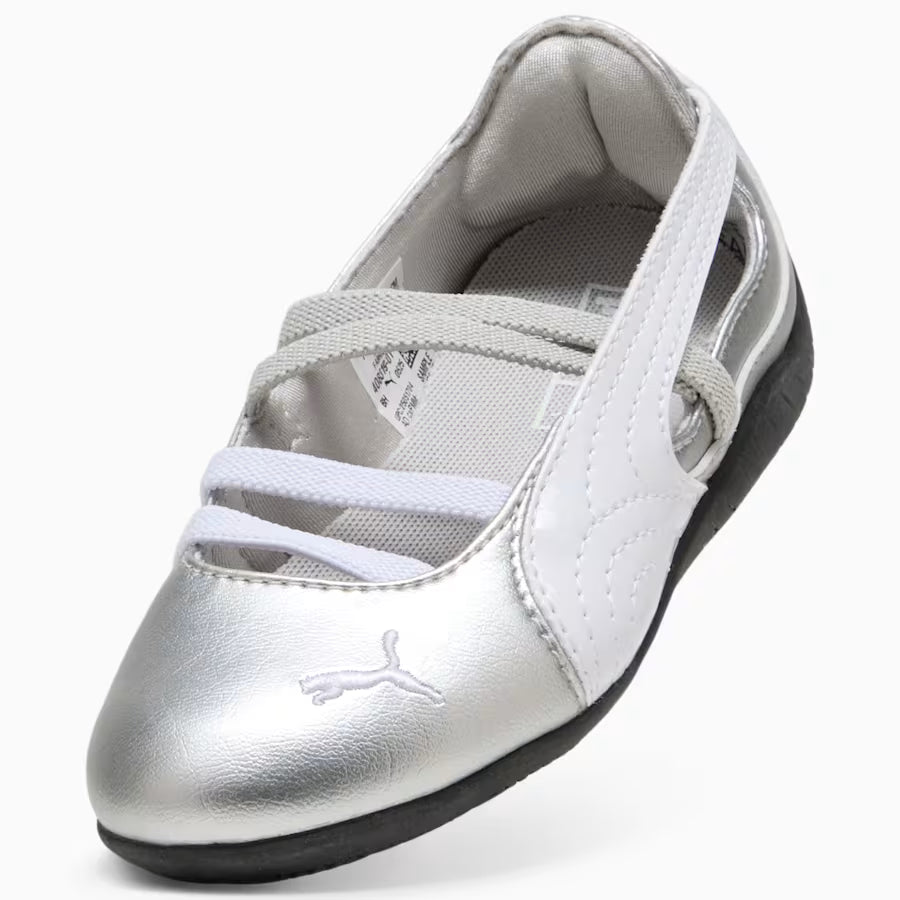 Puma Metallic Silver Speedcat Ballet Flats